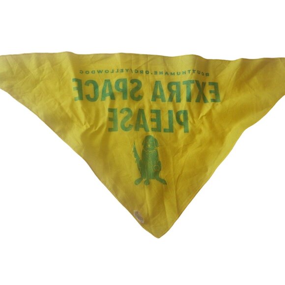 Dog Bandana Scarf Yellow Dog Extra space Open Space Routt County Colorado - Picture 5 of 11